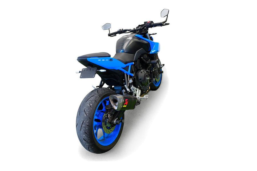 Suzuki GSX-8S [2023+] - verstellbarer Kennzeichenhalter mit LED-Blinkern