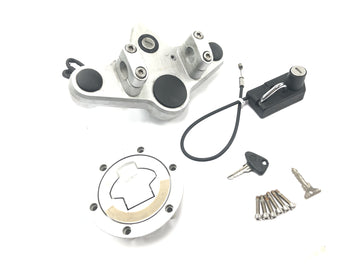 BMW R 1150 R R21 [2001] - Lock set with upper fork bridge, ignition lock, tank cap key