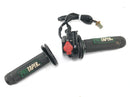 Kawasaki KMX 125 [1996] - throttle grip right throttle twist grip kill switch grip rubbers