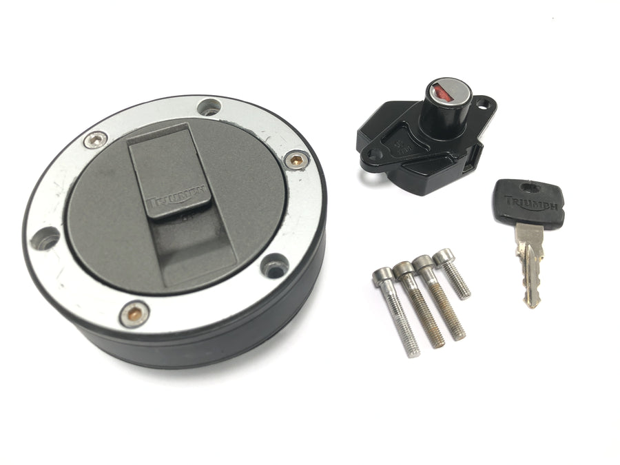 Triumph Daytona 955i 595N [2006] - Tankdeckel Tankschloss Sitzbankschloss Set