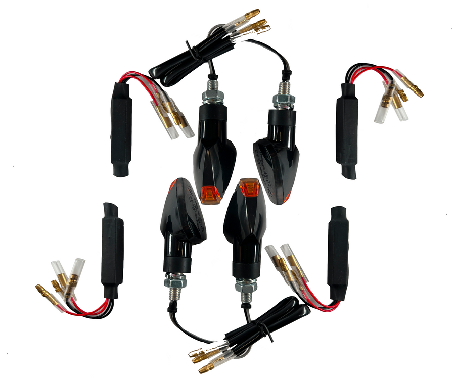 4 LED indicators black resistors [E-mark] - Husqvarna Supermoto Vitpilen Svartpilen 401 701