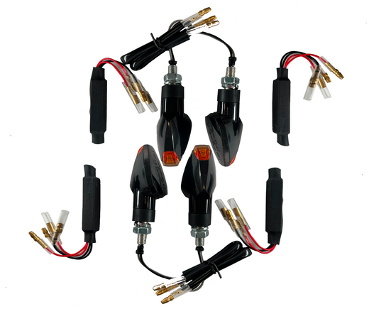 4 LED indicators black resistors [E-mark] - Suzuki DR BIG 800S 650SE 650 750 800 600