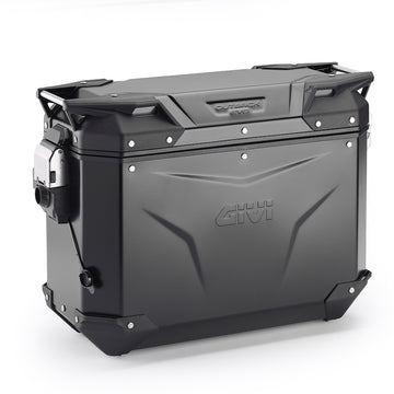 Trekker Outback EVO 37 aluminum side case, black – right, 37 liters / SMART SECURITY LOCK