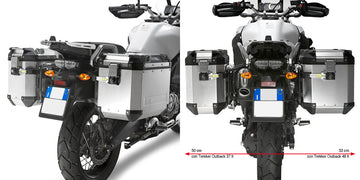 Yamaha XT 1200 ZE Super Ténéré [GIVI] - Stahlrohr-Seitenkofferträger für Trekker Outback MONOKEY® CAM-SIDE Koffer