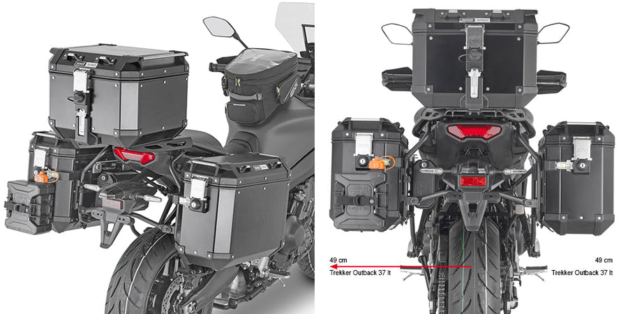 Yamaha Tracer 9 GT+ [2021–2024] – Stahlrohr-Seitenkofferträger PL ONE-FIT Cam-Side