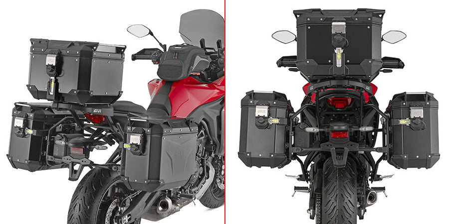Yamaha Tracer 7 [GIVI] - Stahlrohr-Seitenkofferträger PL ONE-FIT für die Trekker Outback MONOKEY® CAM-SIDE-Konfiguration