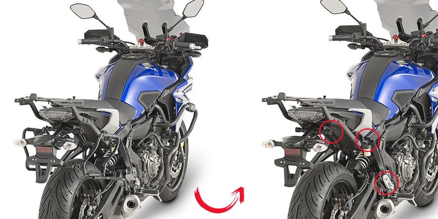 Yamaha Tracer 7 / Tracer 7 GT [GIVI] - Seitenkoffer-Träger abnehmbar für V35