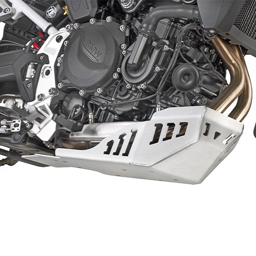 BMW F 900 GS [GIVI] - Motorschutz aus satiniertem und eloxiertem Aluminium
