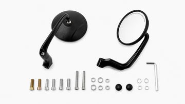 Handlebar end mirrors 2 pieces [E-mark] - Honda Africa Twin RD01 RD03 RD04 RD07 XL 650