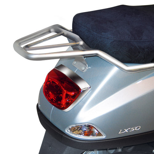 Piaggio Vespa S 125 [2007-2014] – Monolock top case carrier, chrome