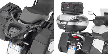Honda NT 1100 [GIVI] - Top case carrier for MONOKEY® or MONOLOCK® cases to be mounted with the MONOKEY® plate M5 or