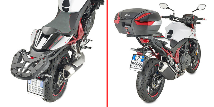 Honda CB 750 Hornet [2023-2025] - Top case carrier for Monokey/Monolock, with M5 plate