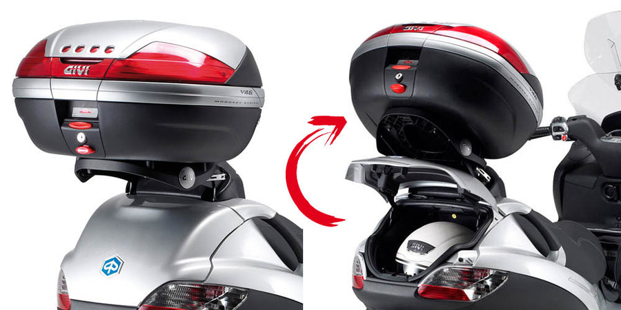 Piaggio MP3 125 [2006-2011] – top case carrier for Monolock, with plate