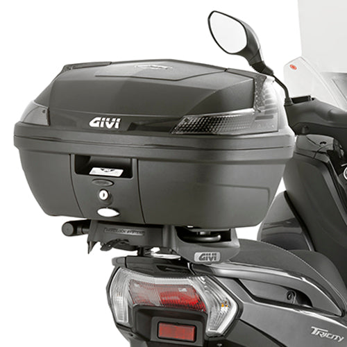 Yamaha Tricity 125-155 [GIVI] - Topcase Träger für MONOLOCK® Koffer benutzen Sie die im Koffer mitgelieferte MONOLOCK®