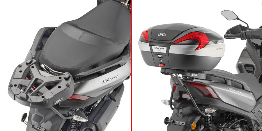 Yamaha X-Max 300 [GIVI] - Top case carrier for MONOKEY® or MONOLOCK® cases to be mounted with the MONOKEY® plate M5
