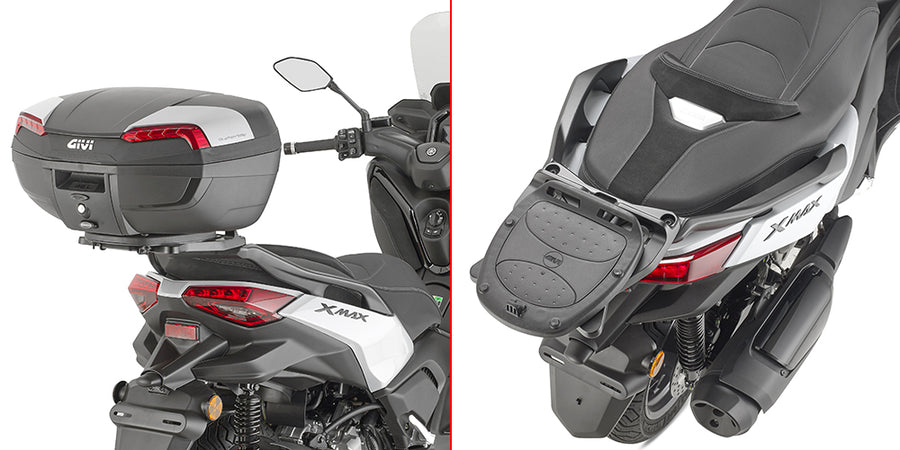Yamaha X-Max 125 [GIVI] - Topcase carrier for MONOLOCK® cases, use the MONOLOCK® plate included in the case