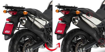 Suzuki DL 650 V-Strom L2 L3 L4 L5 L6 [2011–2016] – Topcaseträger für Monokey, mit Platte