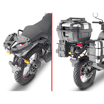 Royal Enfield Scram 411 [GIVI] - Topcase Träger für MONOKEY® oder MONOLOCK® Koffer zu montieren mit der MONOKEY® Platte