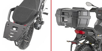 Moto Guzzi Stelvio 1000 [GIVI] - Träger aus eloxiertem Aluminium für MONOKEY® Koffer