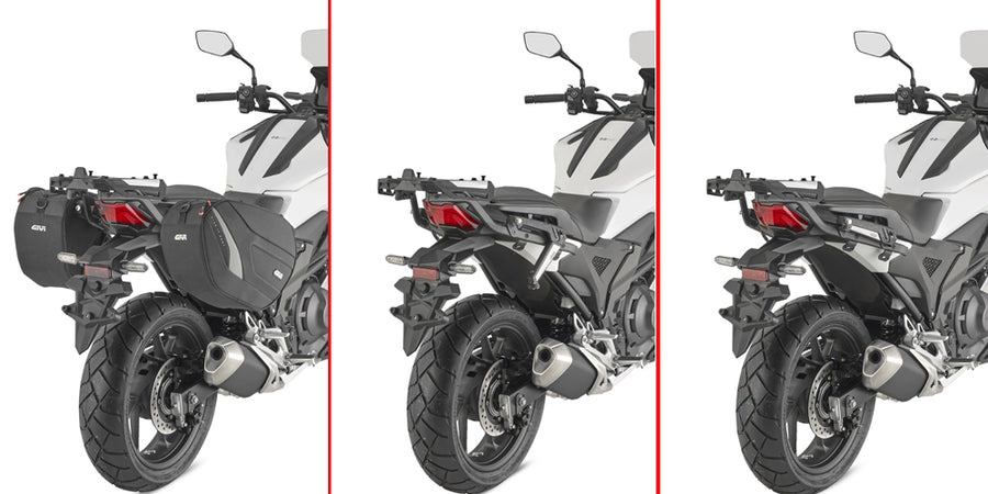 Honda NC 750 X [GIVI] - Pair of specific retractable stealth mounts made of technopolymer reinforced with fiberglass