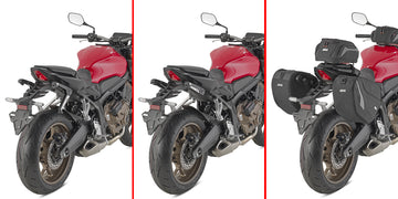 Honda CBR 650 R E-Clutch [GIVI] - Paar spezifischer einziehbarer Stealth Halterungen aus mit Glasfaser verstärktem