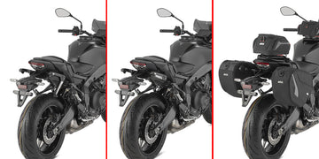 Yamaha MT 09 [GIVI] - Paar spezifischer einziehbarer Stealth Halterungen aus mit Glasfaser verstärktem Technopolymer mit