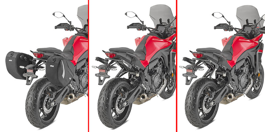 Yamaha Tracer 7 [GIVI] - Pair of specific retractable stealth mounts made of technopolymer reinforced with fiberglass