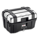 Trekker 46 - Monokey suitcase black with aluminum cover – Max load 10 kg