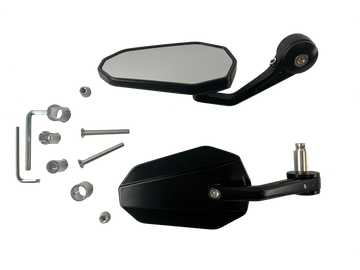 Handlebar end mirrors 2 pieces [E-mark] - Suzuki GSX-S750 S950 S1000 Detailed view