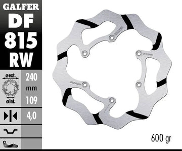 Beta RR 400 Factory [2011] - BRAKE DISC FIXED WAVE GROOVED OVERSIZE – picture 2