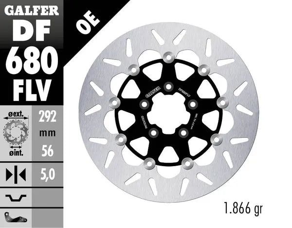 Harley-Davidson XL 883 R Roadster [2010, 2013, 2014-2015] - Floating brake disc round - picture 4