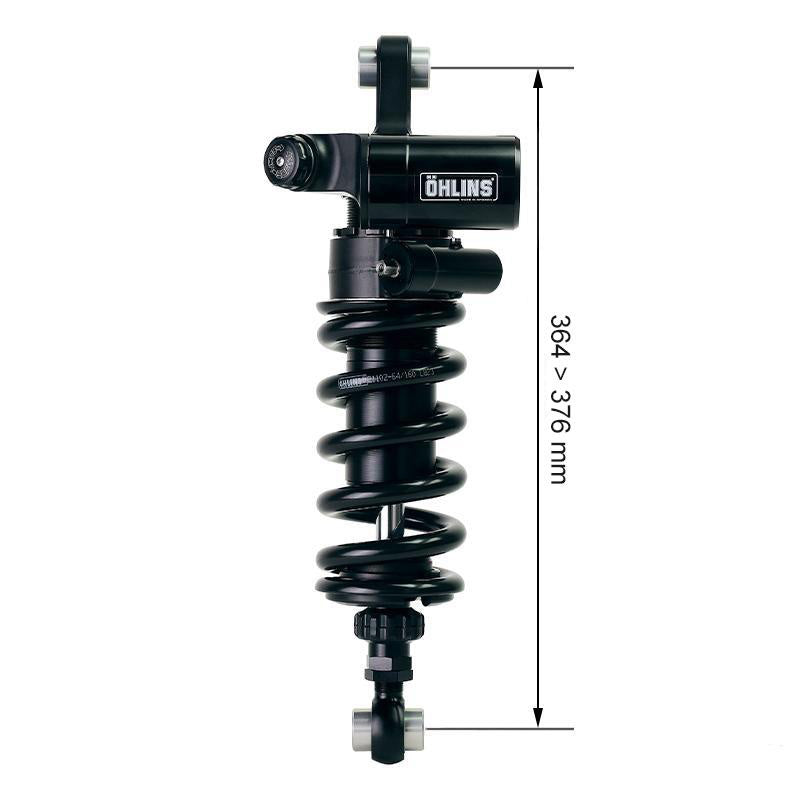 BMW R nineT 1200 Urban G/S (niedriger Auspuff) [2017-2023] - Hinterer Stoßdämpfer Öhlins R NineT BlackLine (niedrige Version)