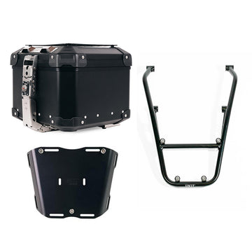 BMW R 12 [2024-2026] - Atlas 44L universal aluminum top case + luggage rack with pillion handles