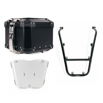 BMW R 12 [2024-2026] - Atlas 44L universal aluminum top case + luggage rack with pillion handles