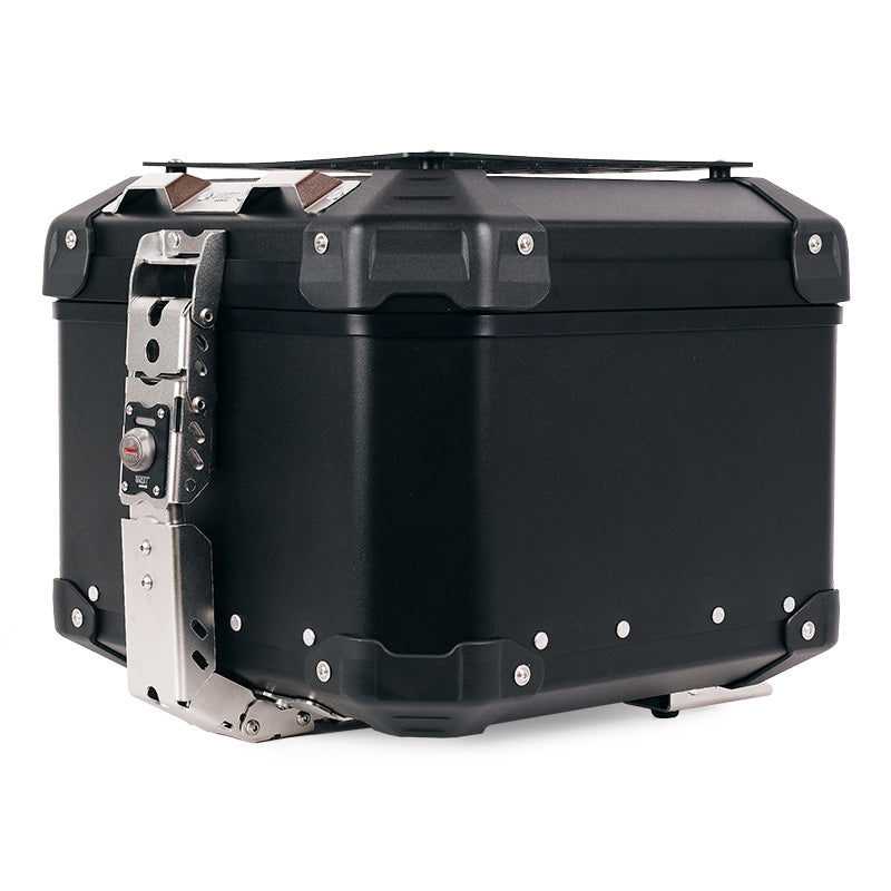 BMW F 450 GS [2026-] - Atlas 44L universal aluminum top case + luggage rack with pillion handles
