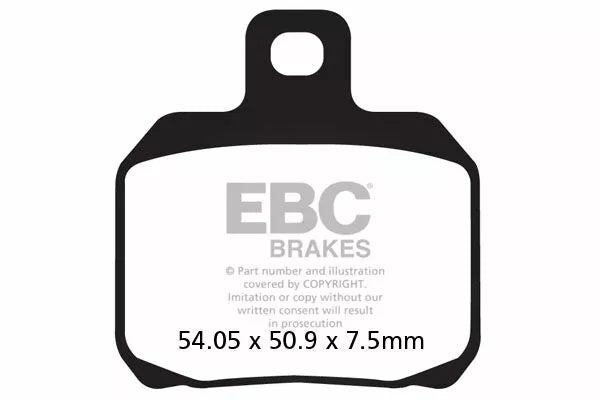 Ducati 1198 [EBC]-half-sintered VEE brake pads