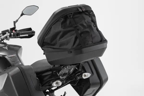 Cagiva Elefant 650 [SW-MOTECH] – Urban ABS top case tension strap variant with base insert