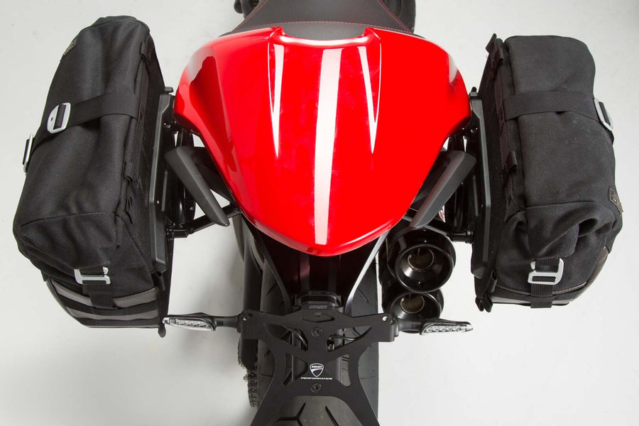 Ducati Monster 797 [2017-2020] - Legend Gear LC1 & LC2 side bag system Brown Edition - picture 3