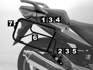 Honda CBF 600 S [2008-2013] - side case carrier Lock-it black