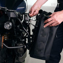 BMW R nineT 1200 Roadster [2014-2023] - Khali Seitentasche aus TPU 35L - 45L + Aluminiumplatte auf der Schalldämpferseite
