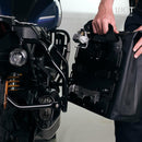 BMW R nineT 1200 Racer [2017-2020] - Khali Seitentasche aus TPU 35L - 45L + Aluminiumplatte auf der Schalldämpferseite