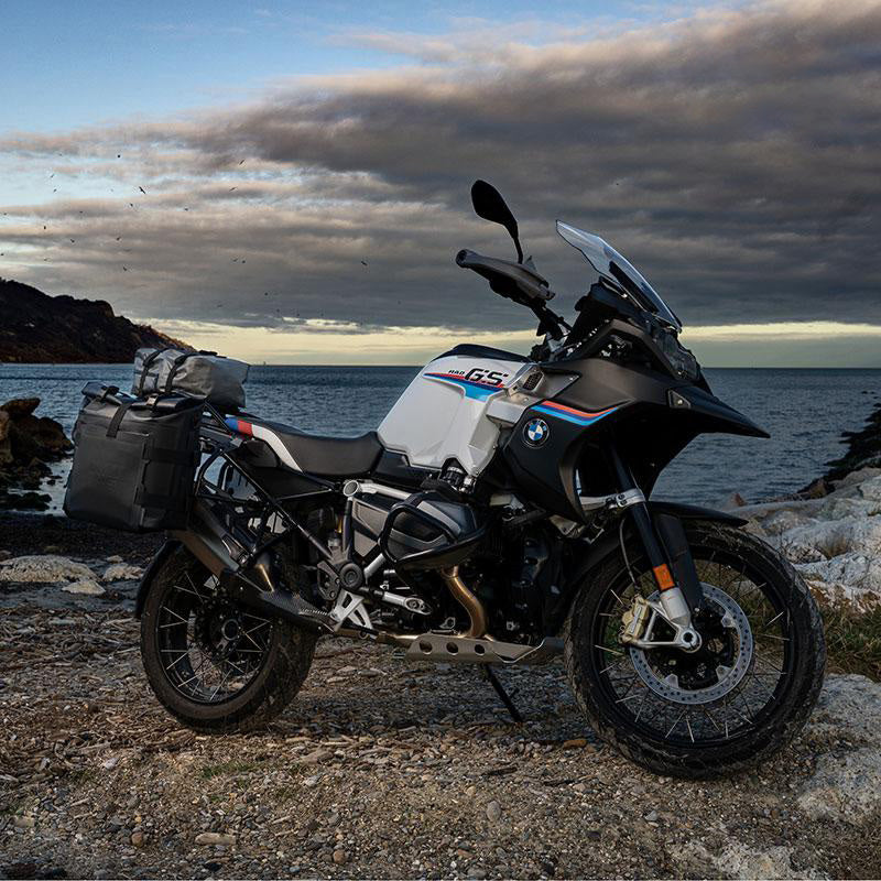 BMW R nineT 1200 Scrambler [2016-2023] - Aluminium-Taschenhalter mit verstellbarer Khali-Vorderseite in Hypalon