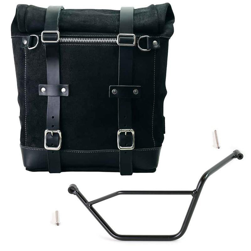 BMW R 1150 GS Adventure [2002-2006] - Scram split leather side bag 22-30L with left frame for BMW GS 850/1100/1150