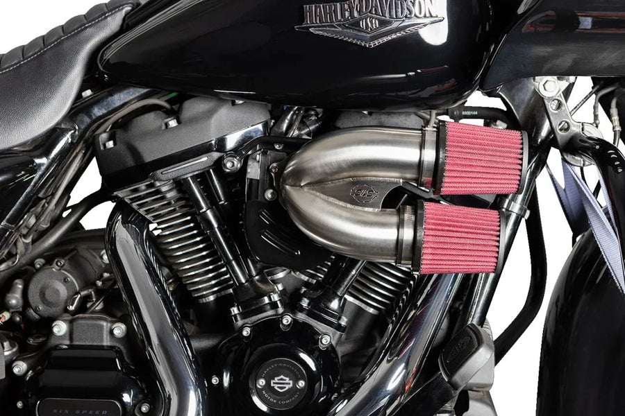 Harley-Davidson FXBR 1923 Softail Breakout 117 [2025] - Tuned Induction Luftfilterkit – Oberfläche: Silber – Bild 3