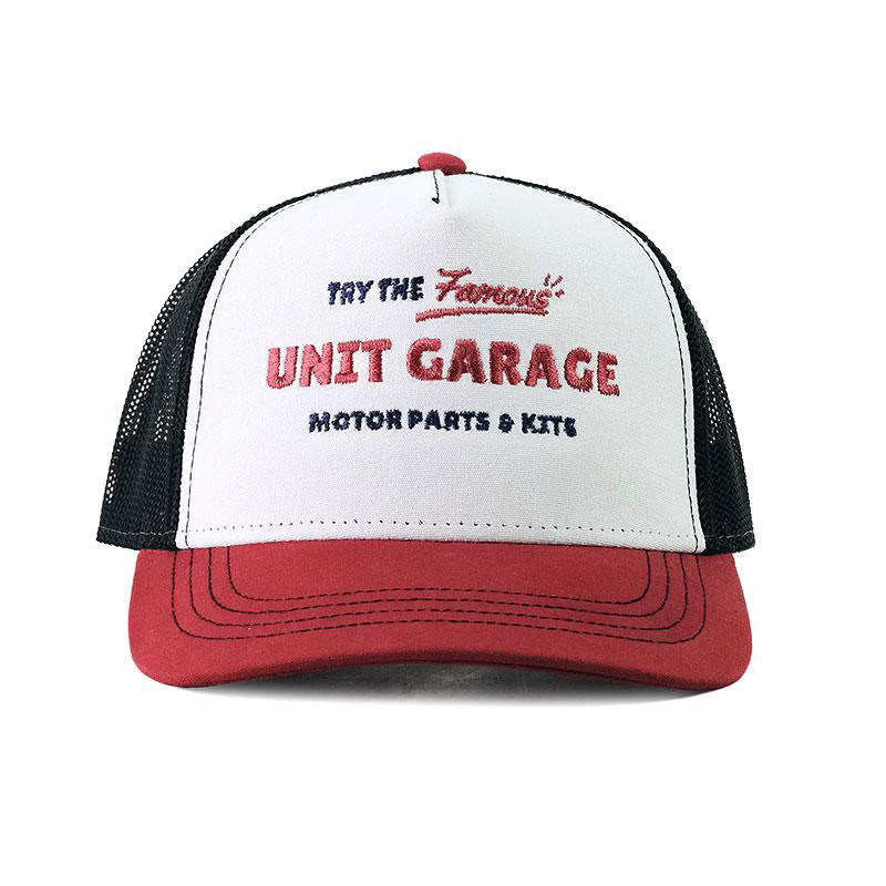 BMW R 850 R / R 1100 R [1993-2002] - Unit Garage Vintage-Trucker-Cap Weiß/Rot