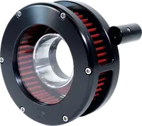 Harley-Davidson FXST 1584 Softail Standard [2008-2011] - BA Luftfilterkit – Oberfläche: Verchromt, Rot, Klar – Bild 5