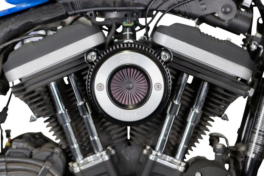 Harley-Davidson Xl 1200 Cx [2020] - Air Stinger Stealth Luftfiltersatz – Oberfläche: Schwarz, Verchromt – Bild 3