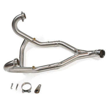 BMW R nineT 1200 Urban G/S (low exhaust) [2017-2023] - stainless steel exhaust manifold without catalytic converter (EURO 3, EURO 4)