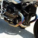 BMW R nineT 1200 Pure [2017-2023] - Abgaskrümmer ohne Katalysator in Titan mit sichtbarer Schweißung (EURO 3, EURO 4)