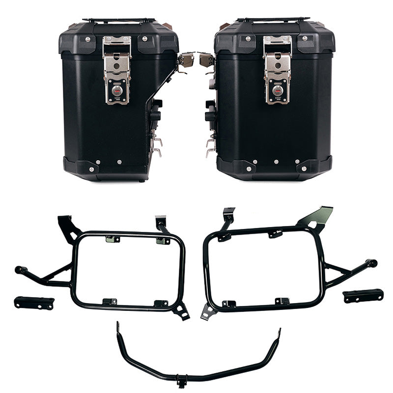 BMW F 850 ​​GS [2018-2024] - Atlas aluminum side case set 48L + 41L + Atlas and ADV aluminum saddlebag frame